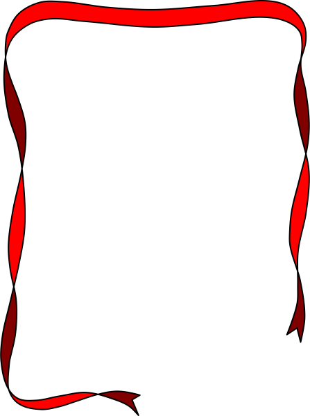 Рамка красная тонкая