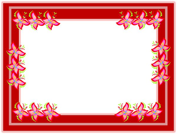 Рамки для фотографий красные