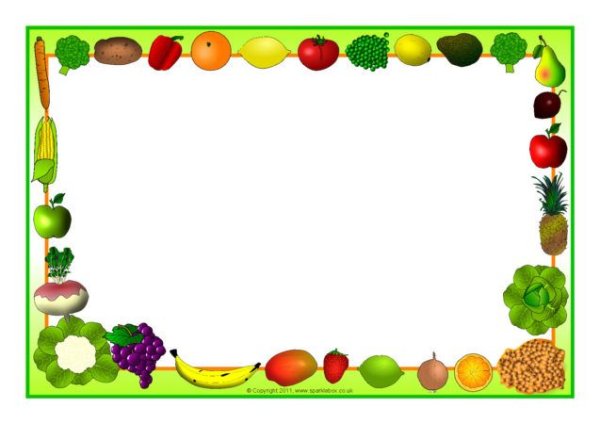 Рамка для текста правильное питание