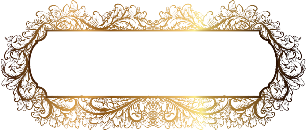 Золотая ажурная рамка