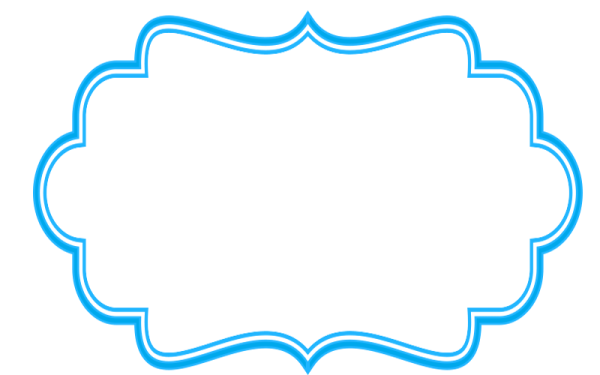 Синяя рамка для надписи