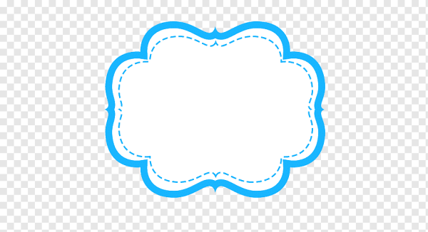 Бирка для надписи голубая