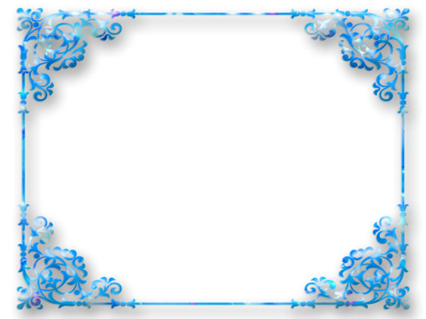 Красивая синяя рамка