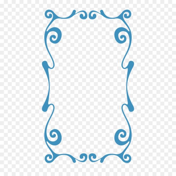 Рамка для текста синего цвета