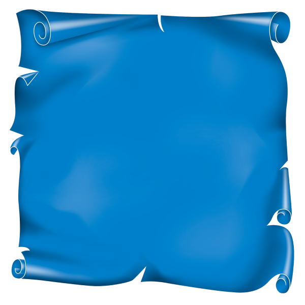 Свиток голубого цвета