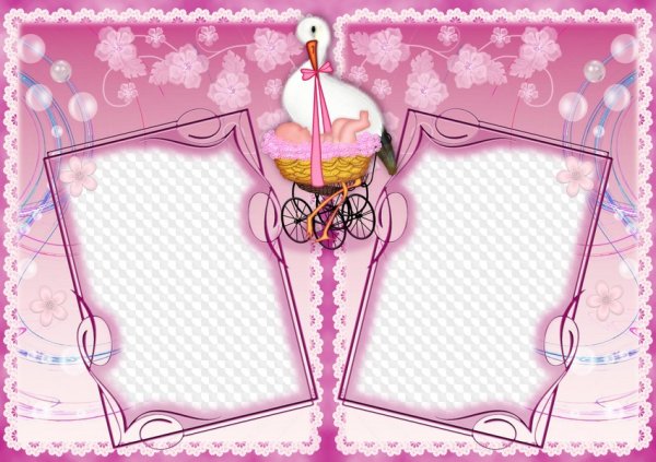 Рамки для новорожденных девочек