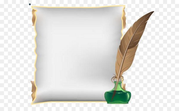 Рамка с чернилами и пером