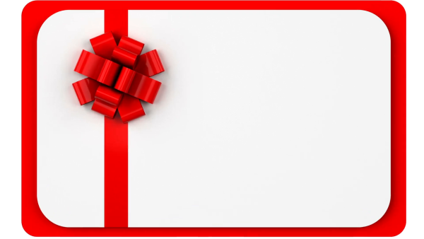 Подарочный сертификат красный