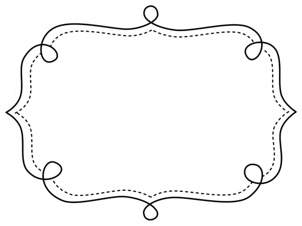 Красивая фигурная рамка