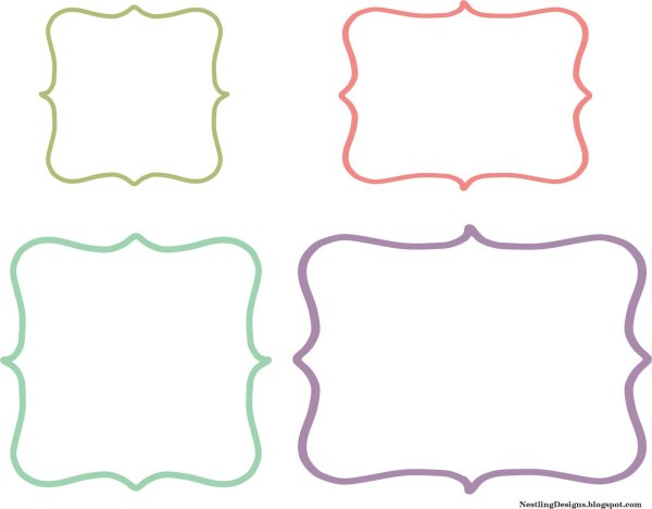 Фигурная рамка для ворда