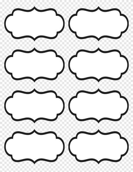 Этикетка трафарет