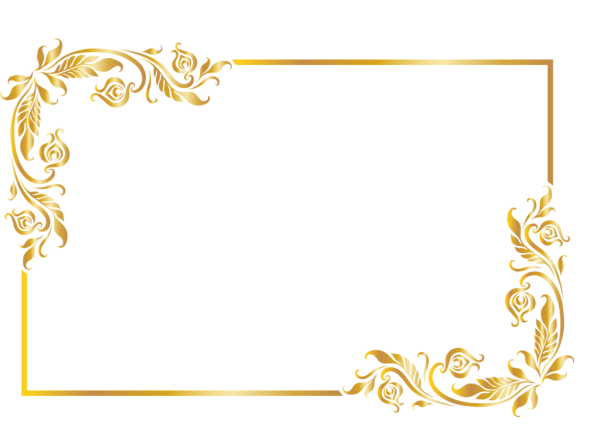 Рамка золото