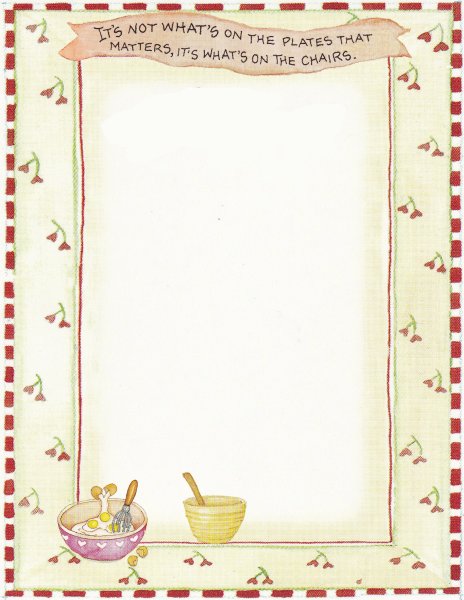 Рамки для кулинарных рецептов