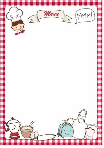 Рамка для рецепта блюда