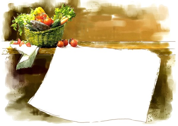 Кулинарная рамка для фотошопа