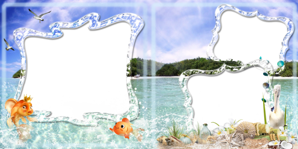 Рамки для коллажа рыбалка