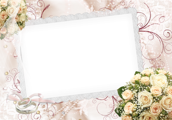 Рамка для поздравления со свадьбой