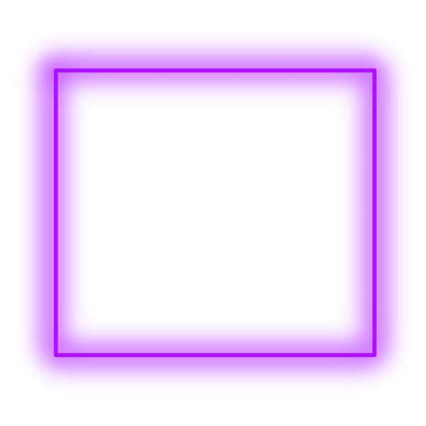 Неоновая квадратная рамка