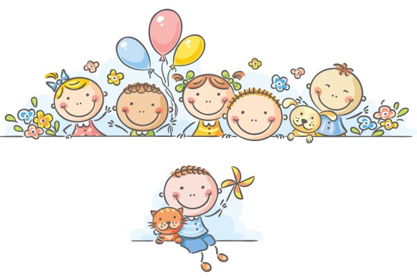 Рамка для текста Веселые дети для детей