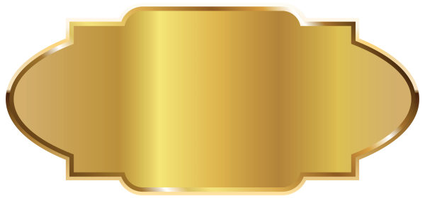 Золотая табличка для надписей