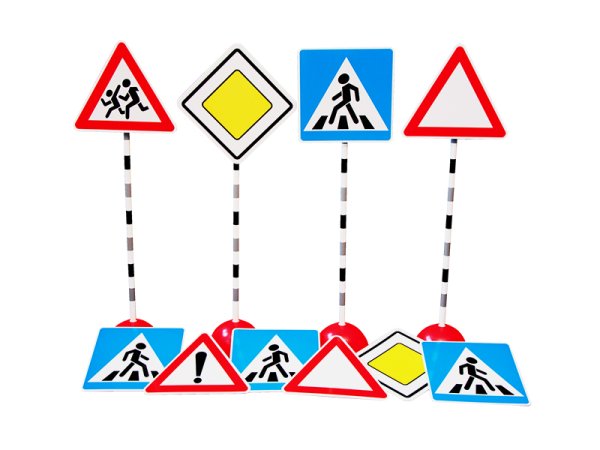 А3008 комплект стоек с дорожными знаками 1