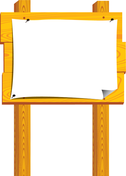 Доска обхявленийна прозрачном фоне