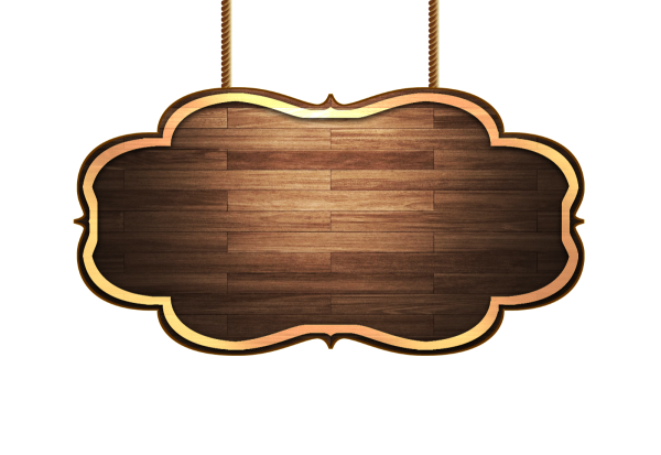 Деревянная табличка для надписи