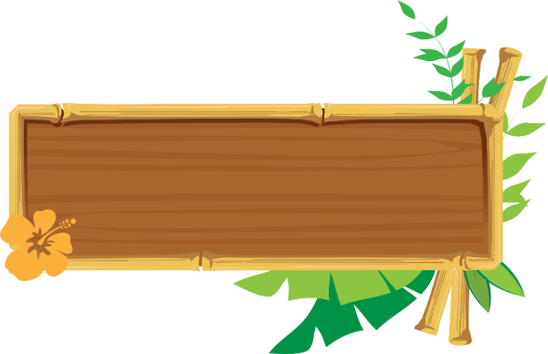 Деревянный баннер