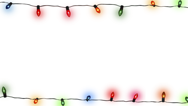 Новогодняя гирлянда рамка