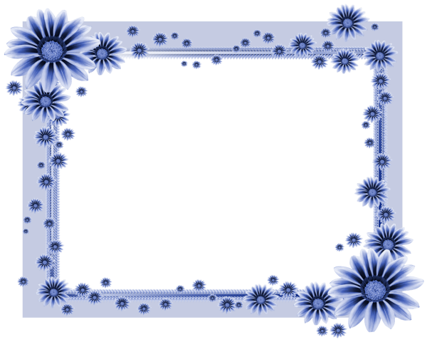 Зимние рамочки на прозрачном фоне