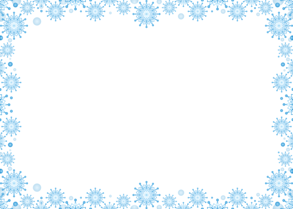 Рамка из снежинок