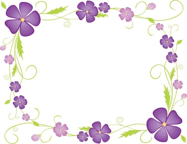 Рамка фиалки