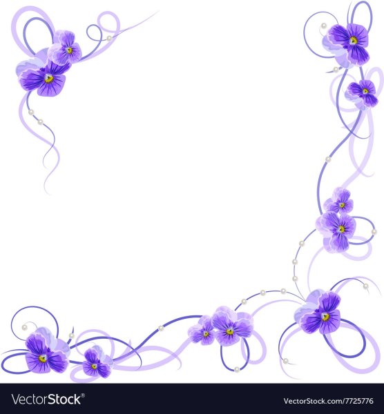 Вензеля с фиалками