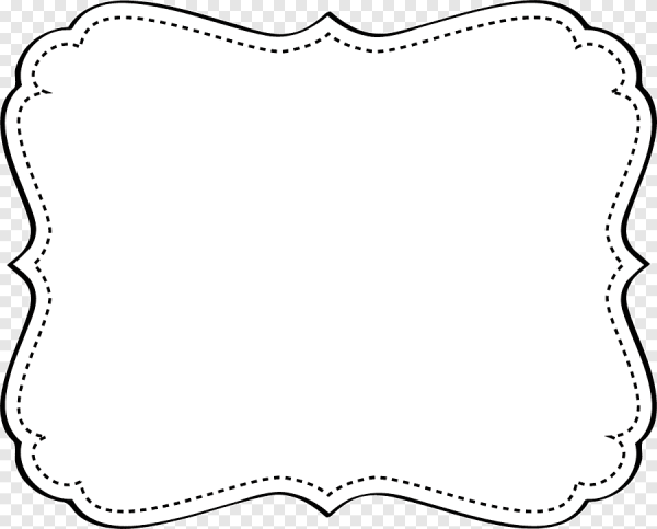 Рамка черная фигурная