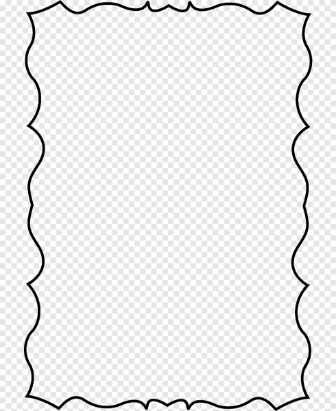 Фигурная рамка черно белая