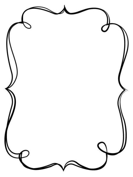 Фигурная рамка для текста