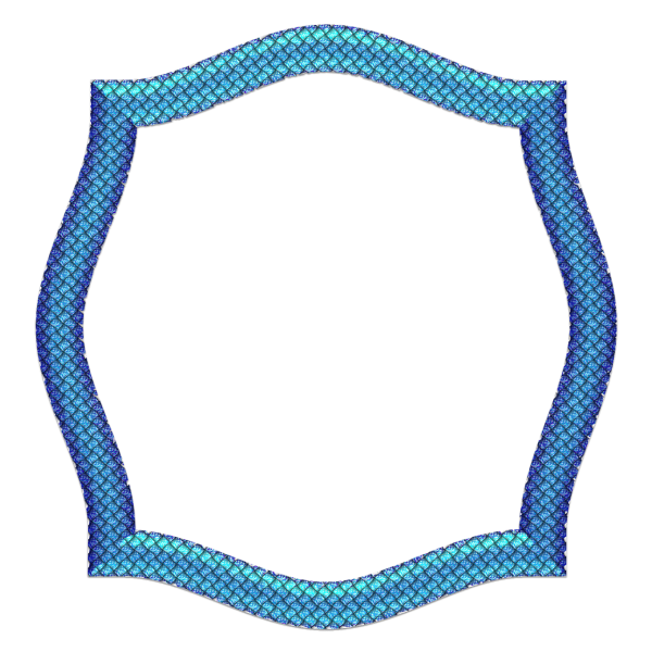 Рамка синяя