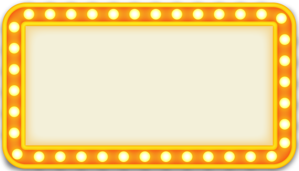 Желтая рамка для фотошопа