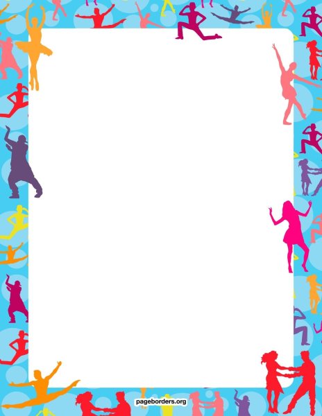 Рамка для текста танцевальная