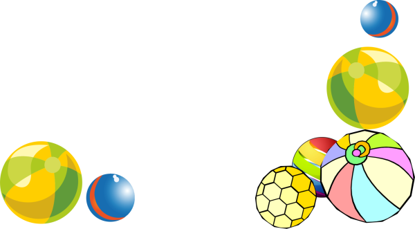 Рамка мячики для детского сада