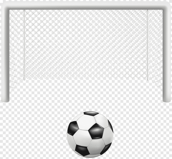 Футбольные ворота на прозрачном фоне