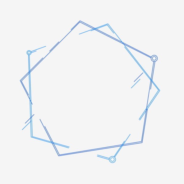 Геометрические рамки логотипа