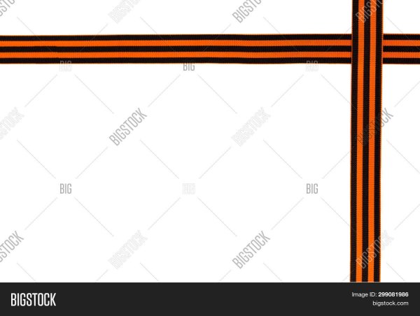 Рамка из георгиевской ленточки