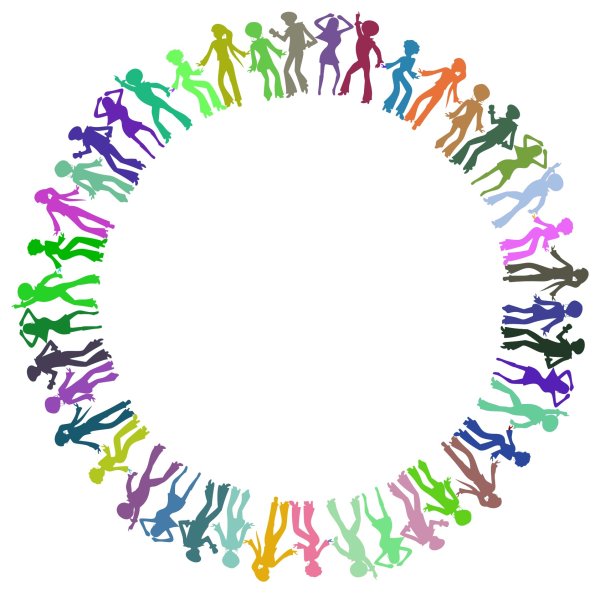 Круг из человечков