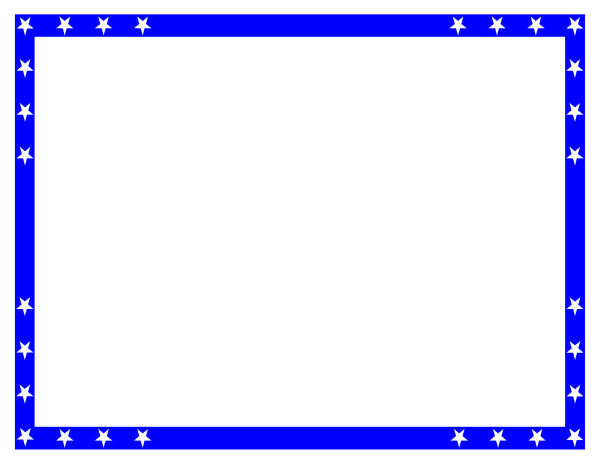 Синяя рамка на прозрачном фоне