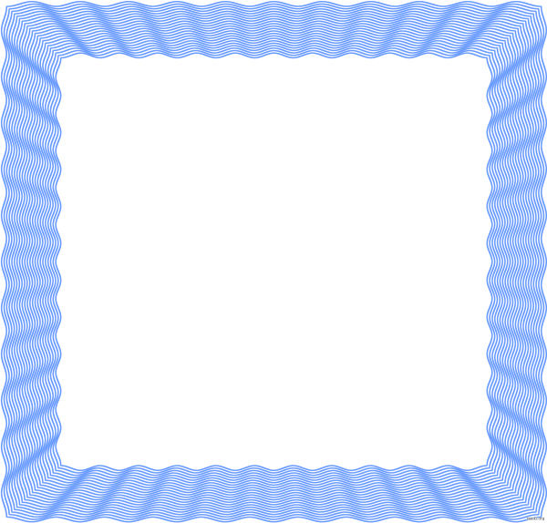 Синяя рамка для фотошопа