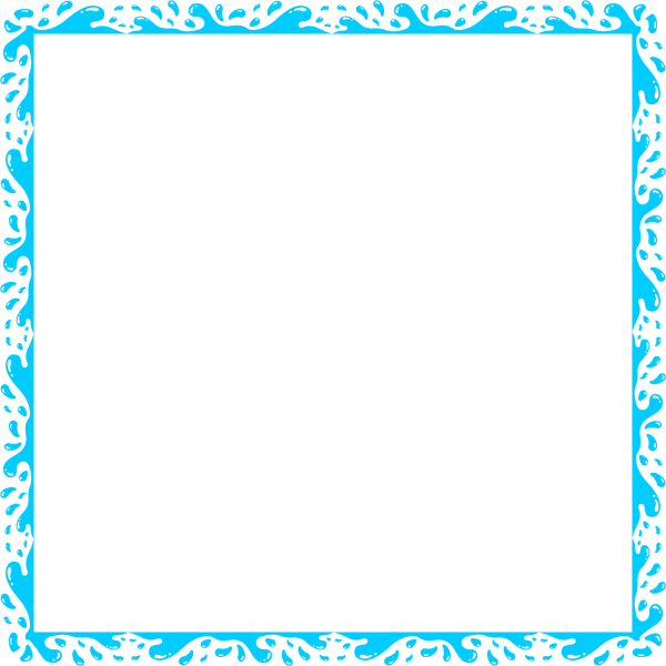 Тонкая голубая рамка