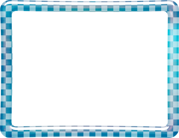 Синяя рамка на прозрачном фоне