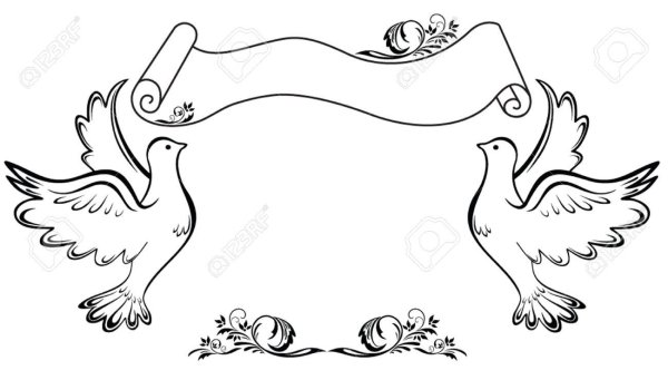 Голубь орнамент