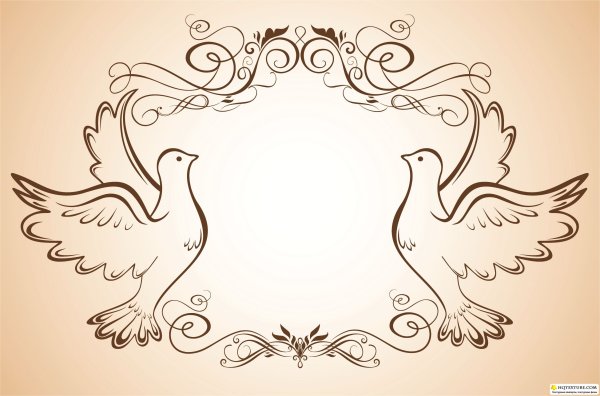 Рамка с голубями